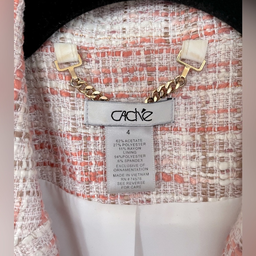 Cache Twill Blazer Size 4 - image 8
